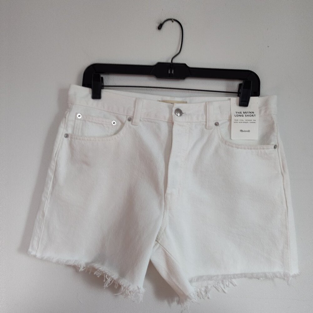 Ladies SZ 27 Madewell the Brynn White Long Short